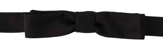 Dolce & Gabbana Elegant Silk Black Bow Tie