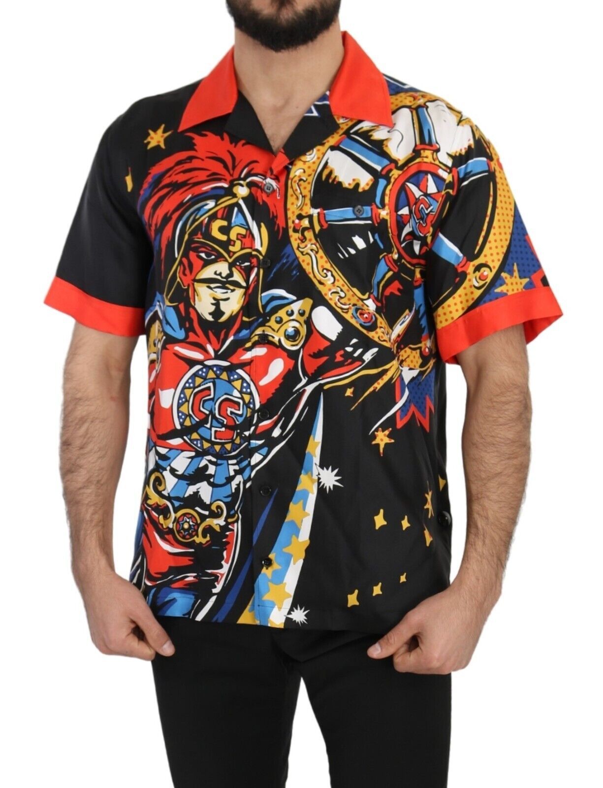 Dolce & Gabbana Multicolor Silk Casual Elegance Shirt