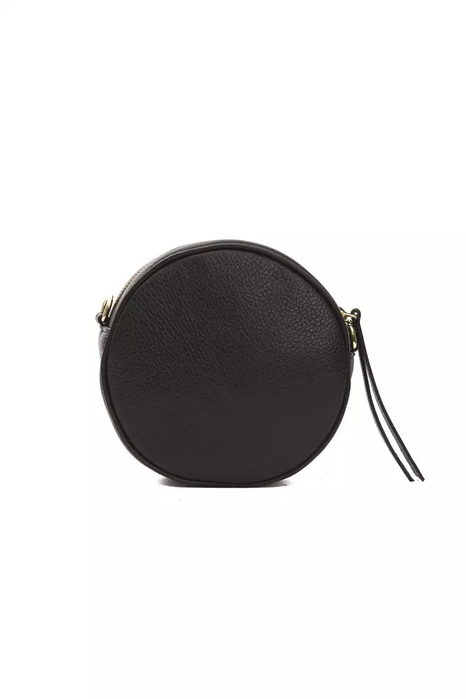 Pompei Donatella Black Leather Women Crossbody