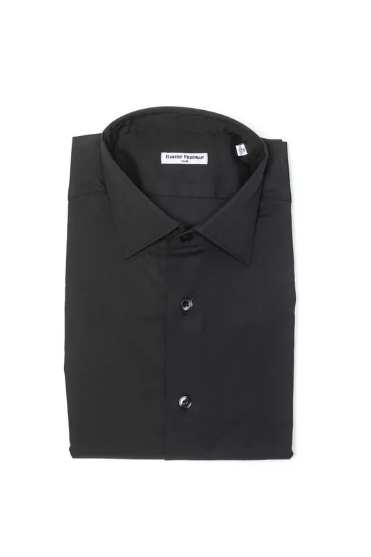 Robert Friedman Gray Cotton Men's Shirt