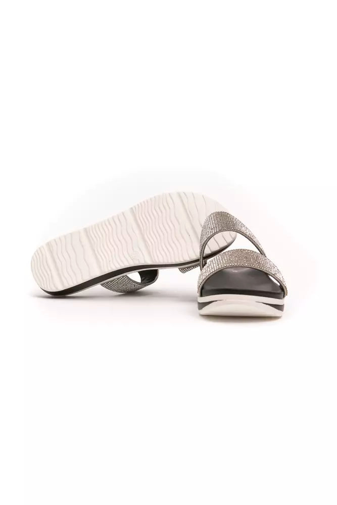 Péché Originel Silver Polyethylene Women Sandal