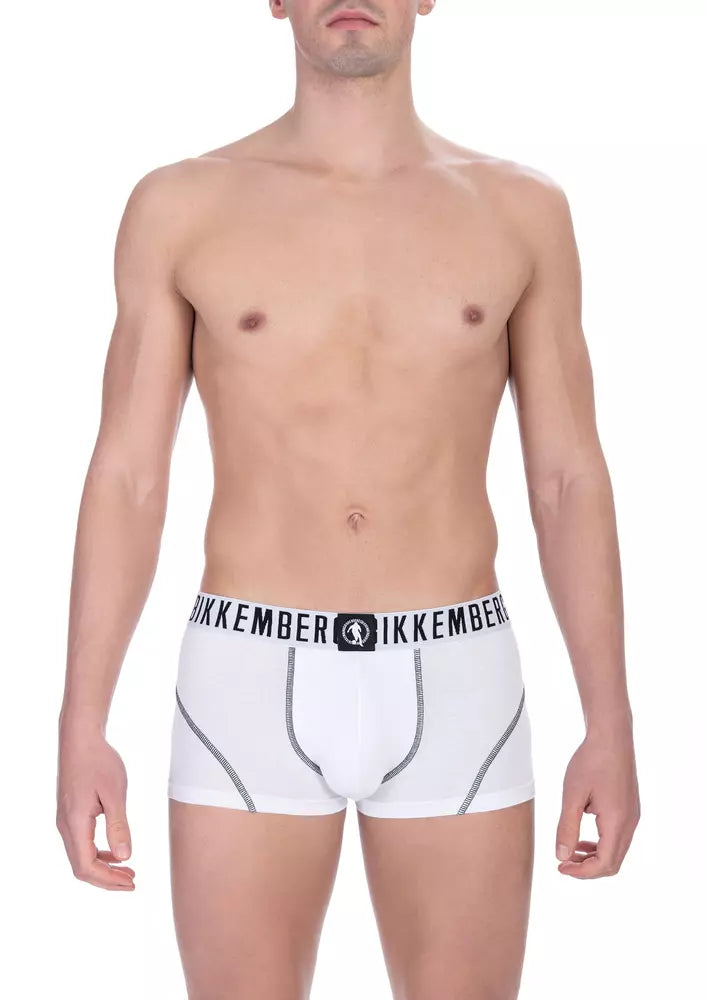 Bikkembergs White Cotton Men's Underwear Pack