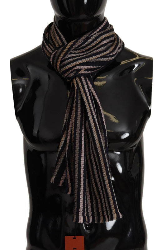 Missoni Authentic Multicolor Wool Mens Scarf