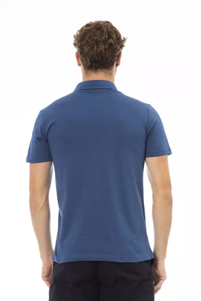 Baldinini Trend Blue Cotton Men Polo Shirt