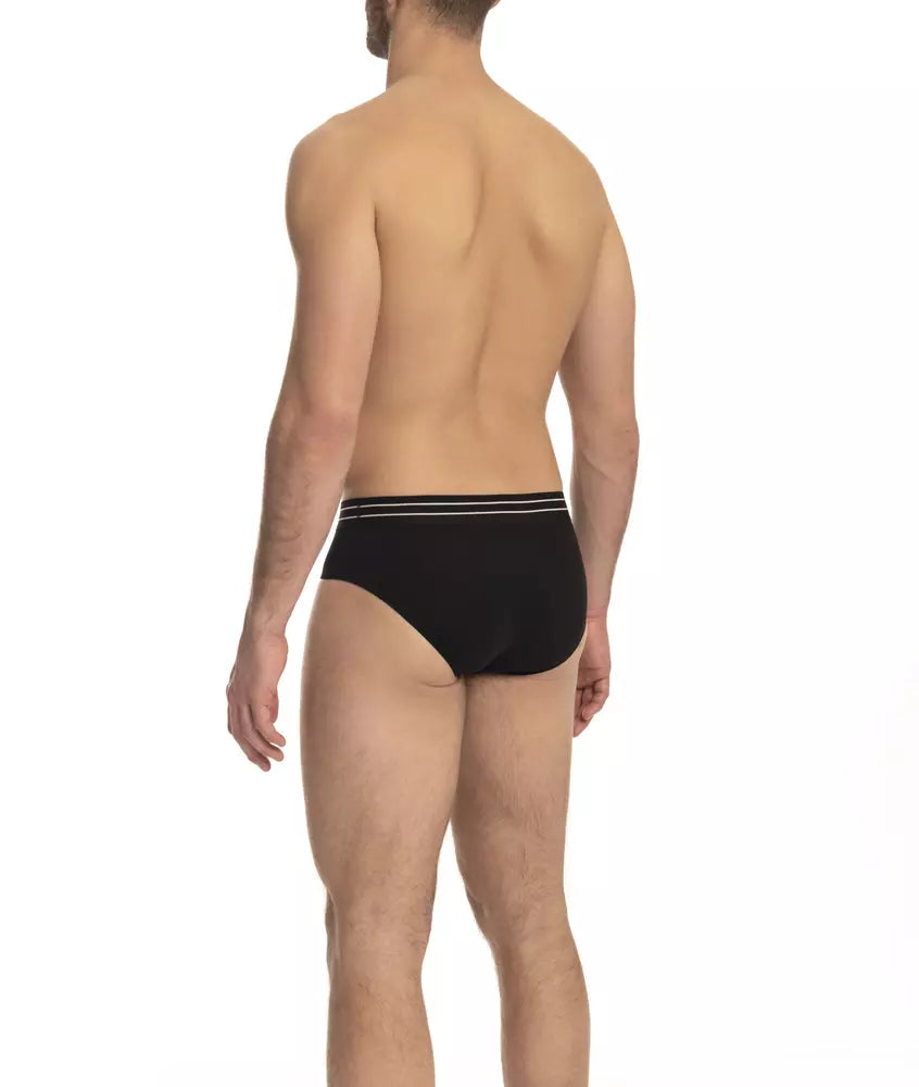 Cavalli Class Black Cotton Men Underwear Pack