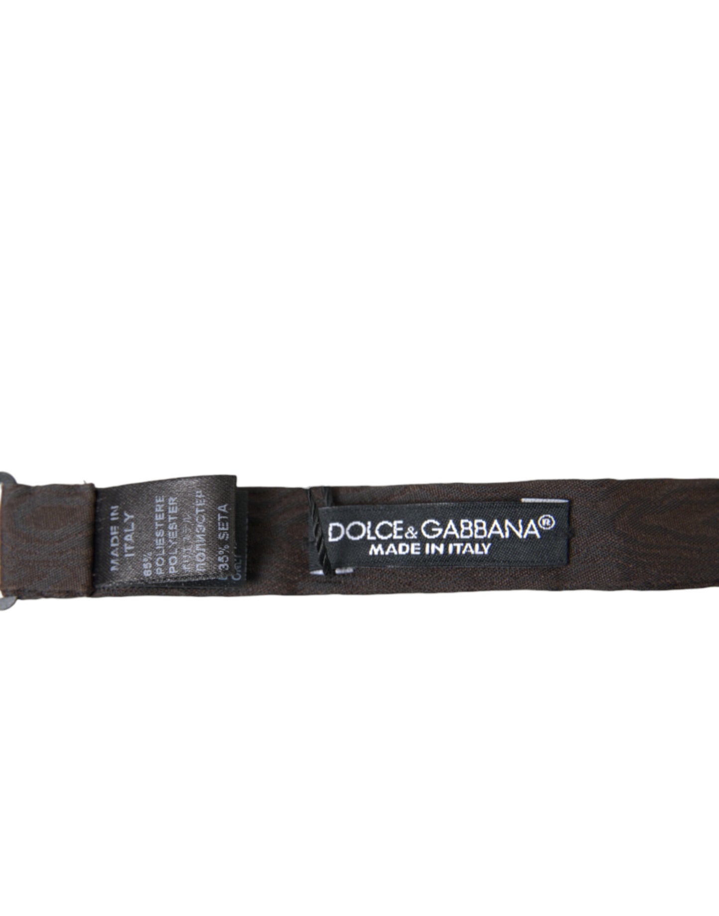 Dolce & Gabbana Elegant Brown Silk Blend Bow Tie