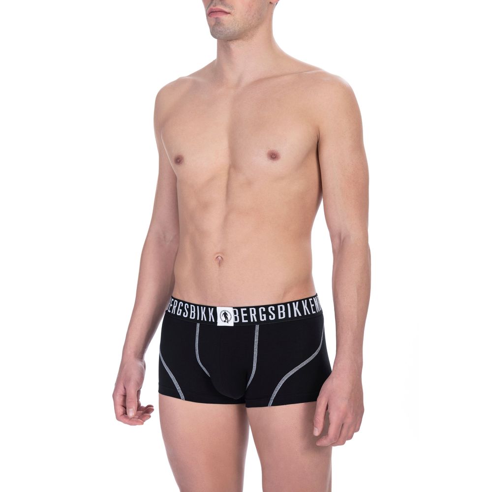 Bikkembergs Black Cotton Men's Trunk Underwear Twin Pack