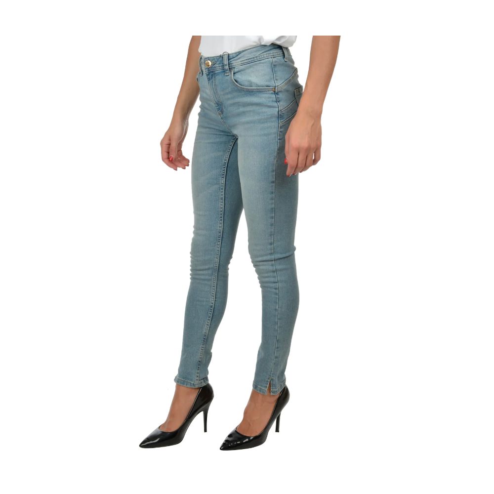 Yes Zee Light Blue Cotton Women Jeans