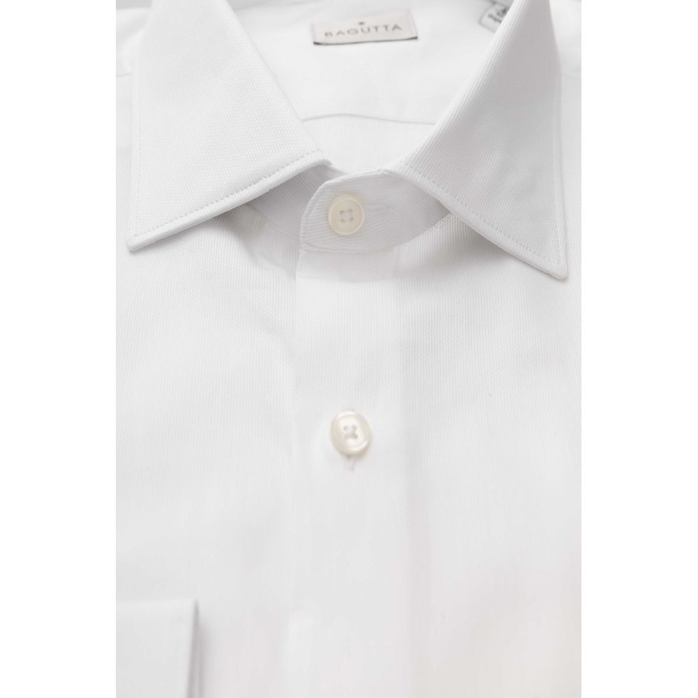 Bagutta White Cotton Men's Shirt