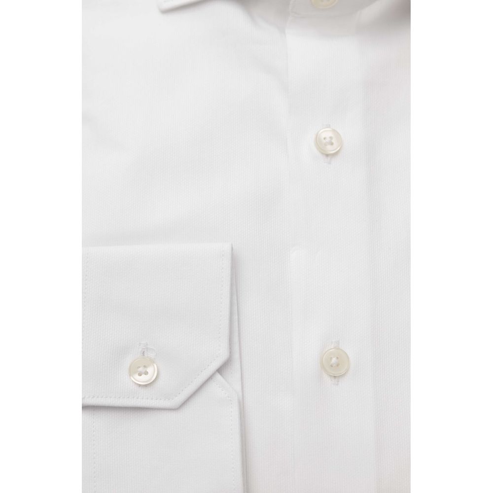 Bagutta White Cotton Men's Shirt