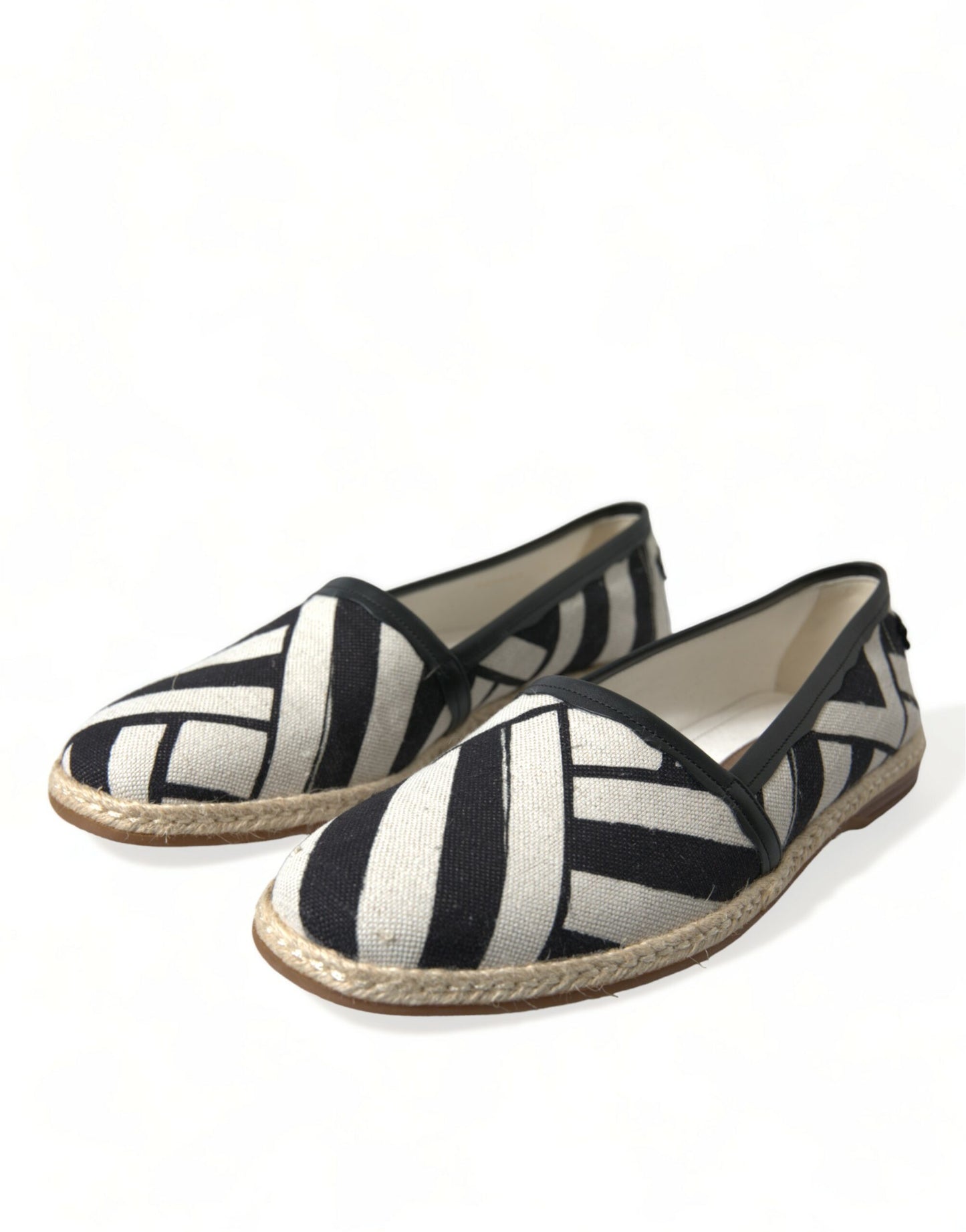 Dolce & Gabbana Chic Striped Canvas Espadrilles