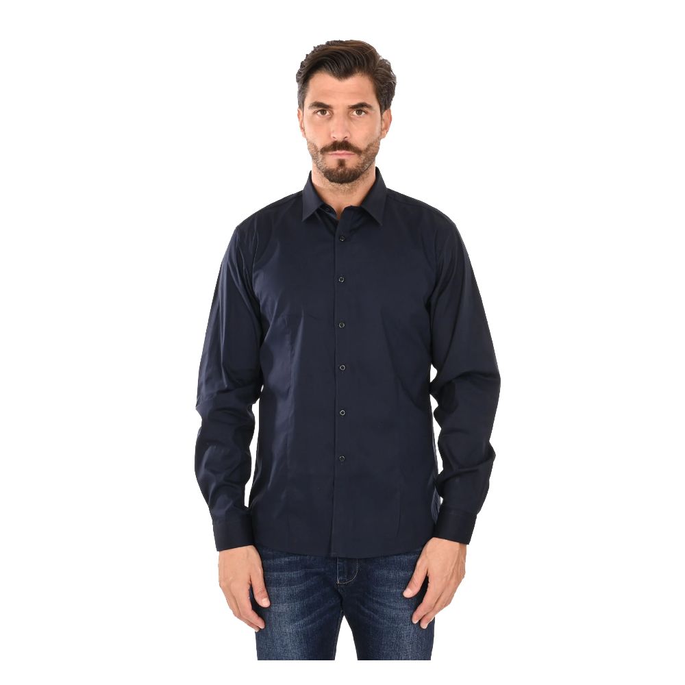 Ballantyne Blue Cotton Men's Shirt