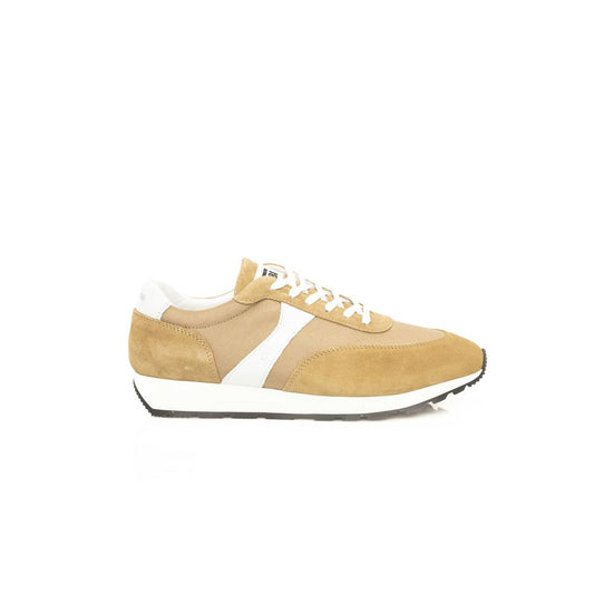 Cerruti 1881 Beige Leather Men Sneaker