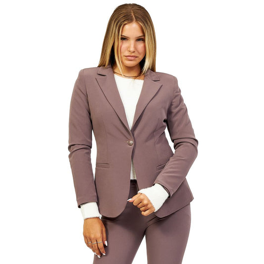 Yes Zee Gray Polyester Suits & Blazer