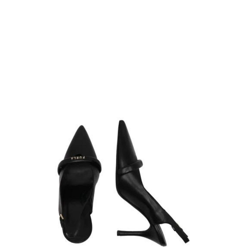 Furla Black Leather Sandal