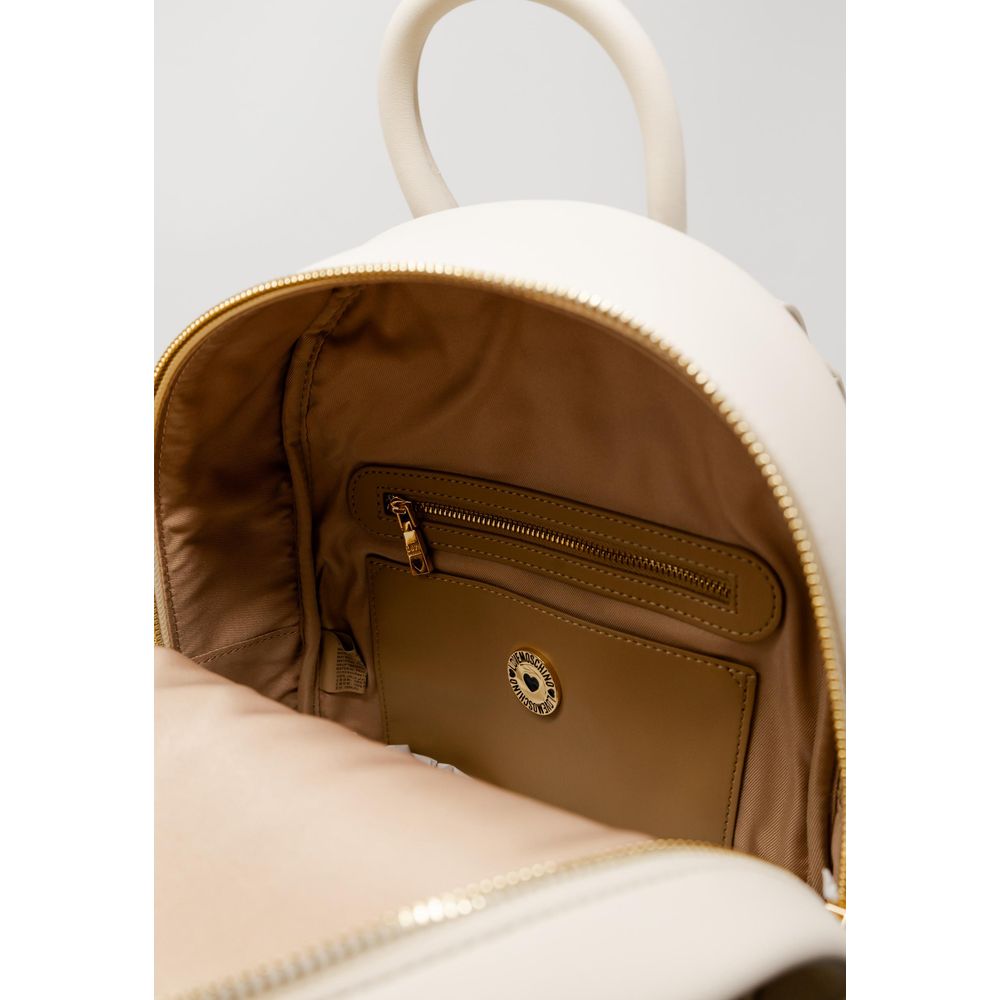 Love Moschino Beige Polyethylene Backpack