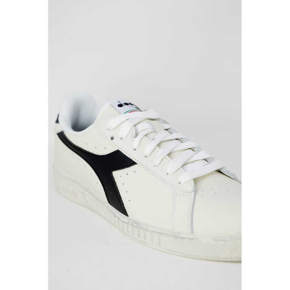 Diadora Black Leather Leather Sneaker