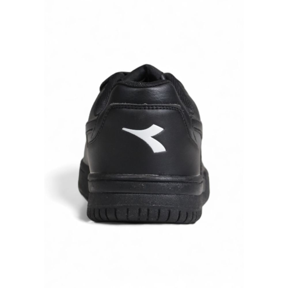 Diadora Black Leather Leather Sneaker