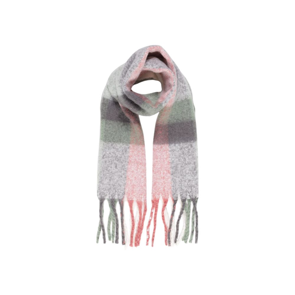 Only Gray Polyester Polyester Scarf