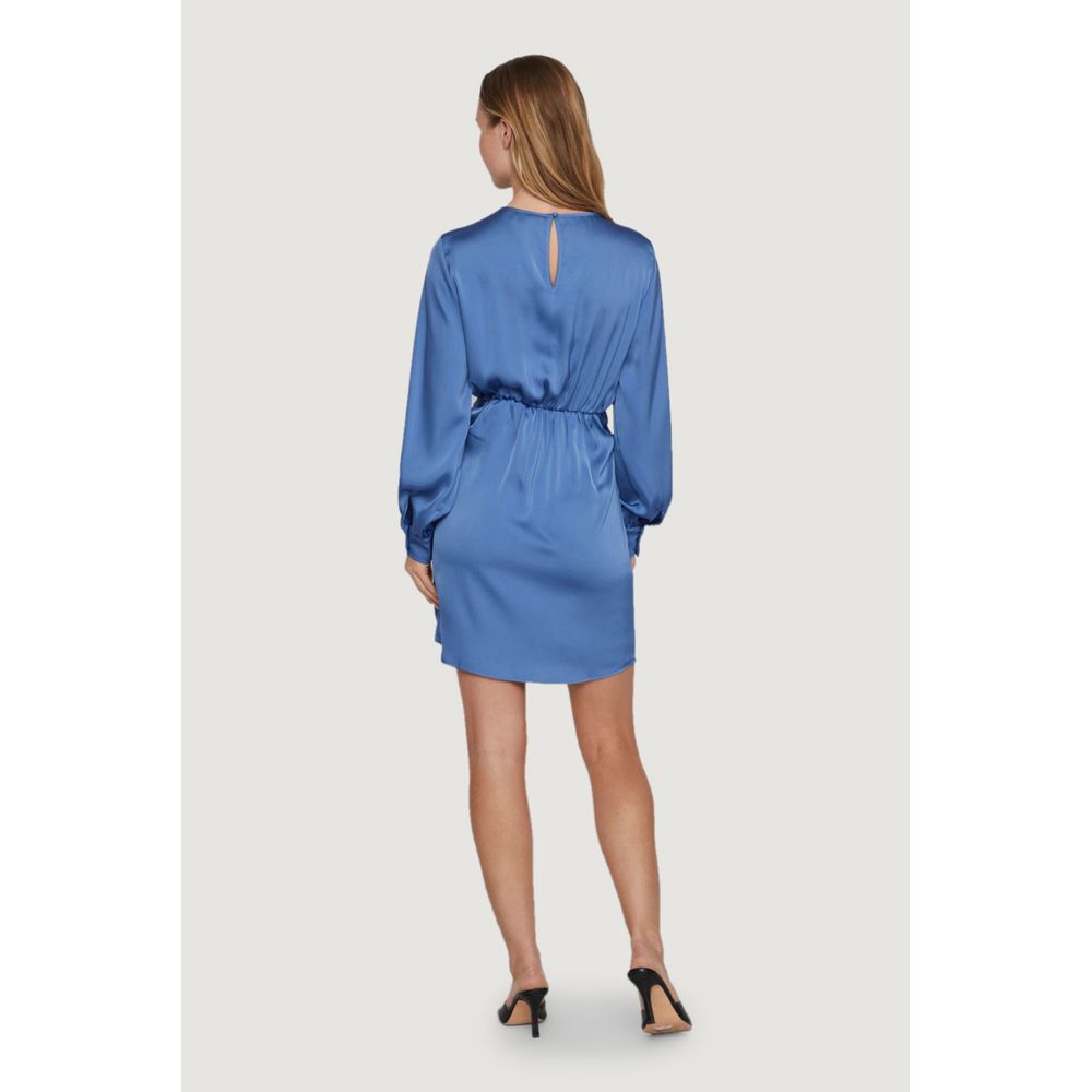 Vila Clothes Blue Polyester Polyester Dress