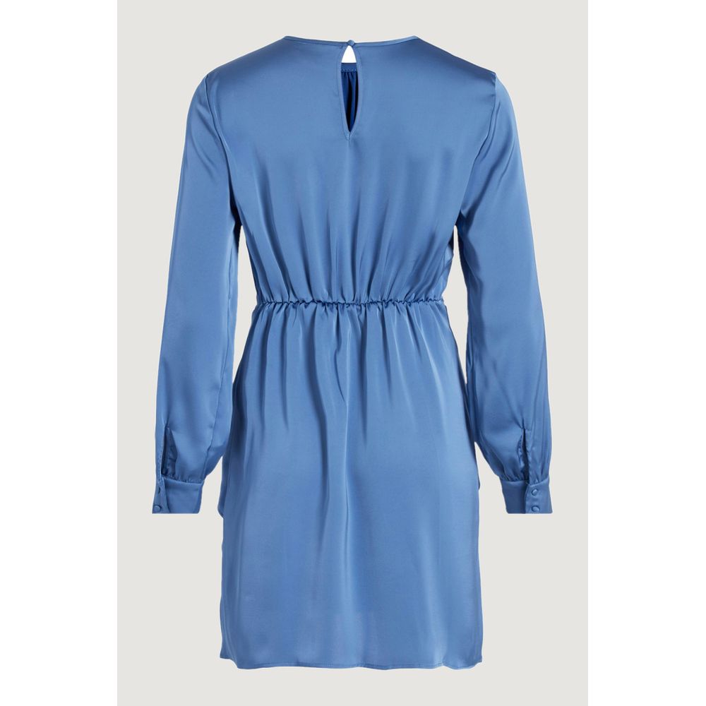 Vila Clothes Blue Polyester Polyester Dress