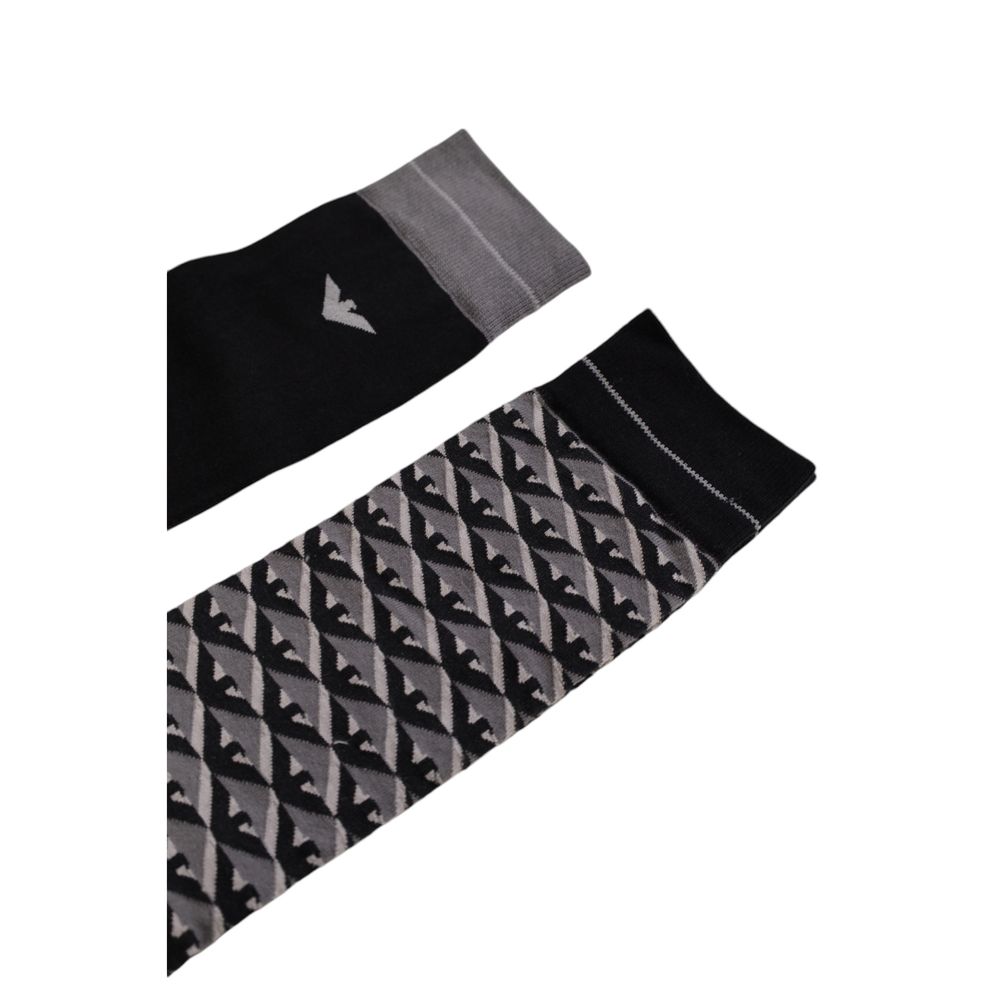 Emporio Armani Underwear Gray Cotton Sock