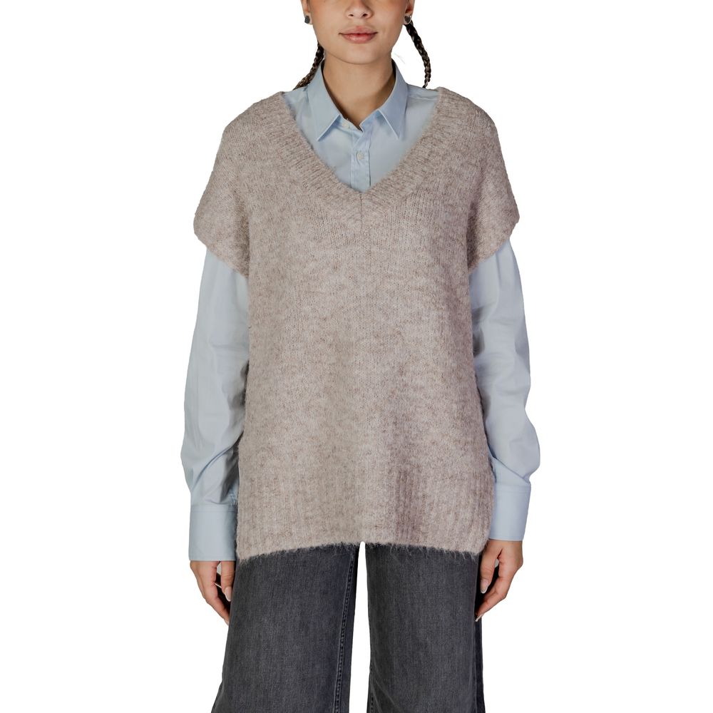 Vero Moda Beige Polyester Polyester Sweater