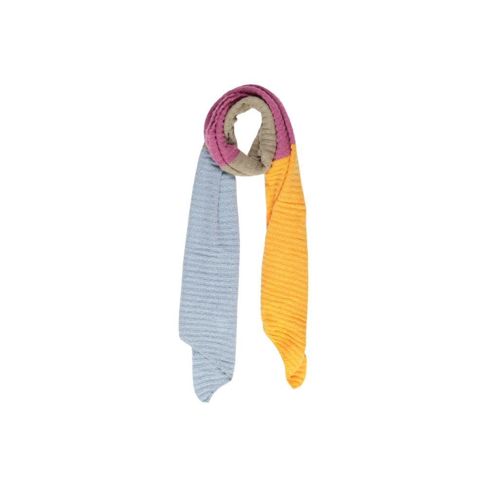 Pieces Yellow Polyester Polyester Scarf