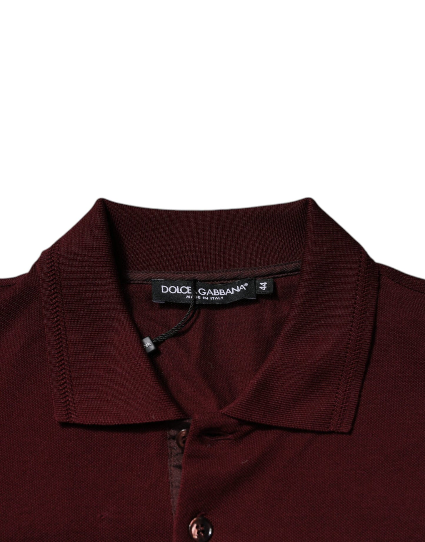 Dolce & Gabbana Maroon Collared Short Sleeves Polo T-shirt