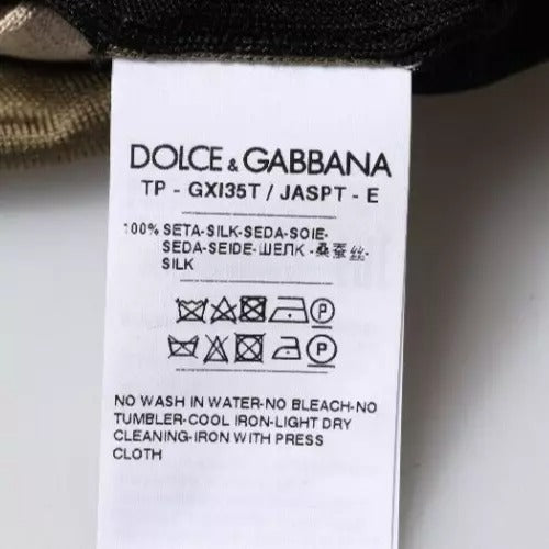 Dolce & Gabbana Multicolor Camouflage Collared Polo T-shirt