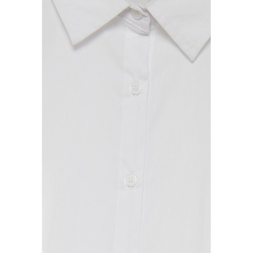 ICHI White Cotton Shirt