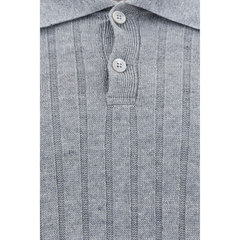 Brunello Cucinelli Ribbed Polo Shirt