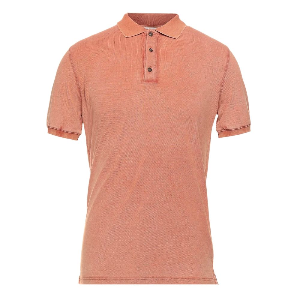 Alpha Studio Pink Cotton Polo Shirt