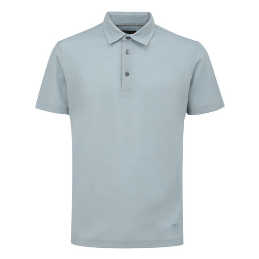 Corneliani Light Blue Cotton Polo Shirt