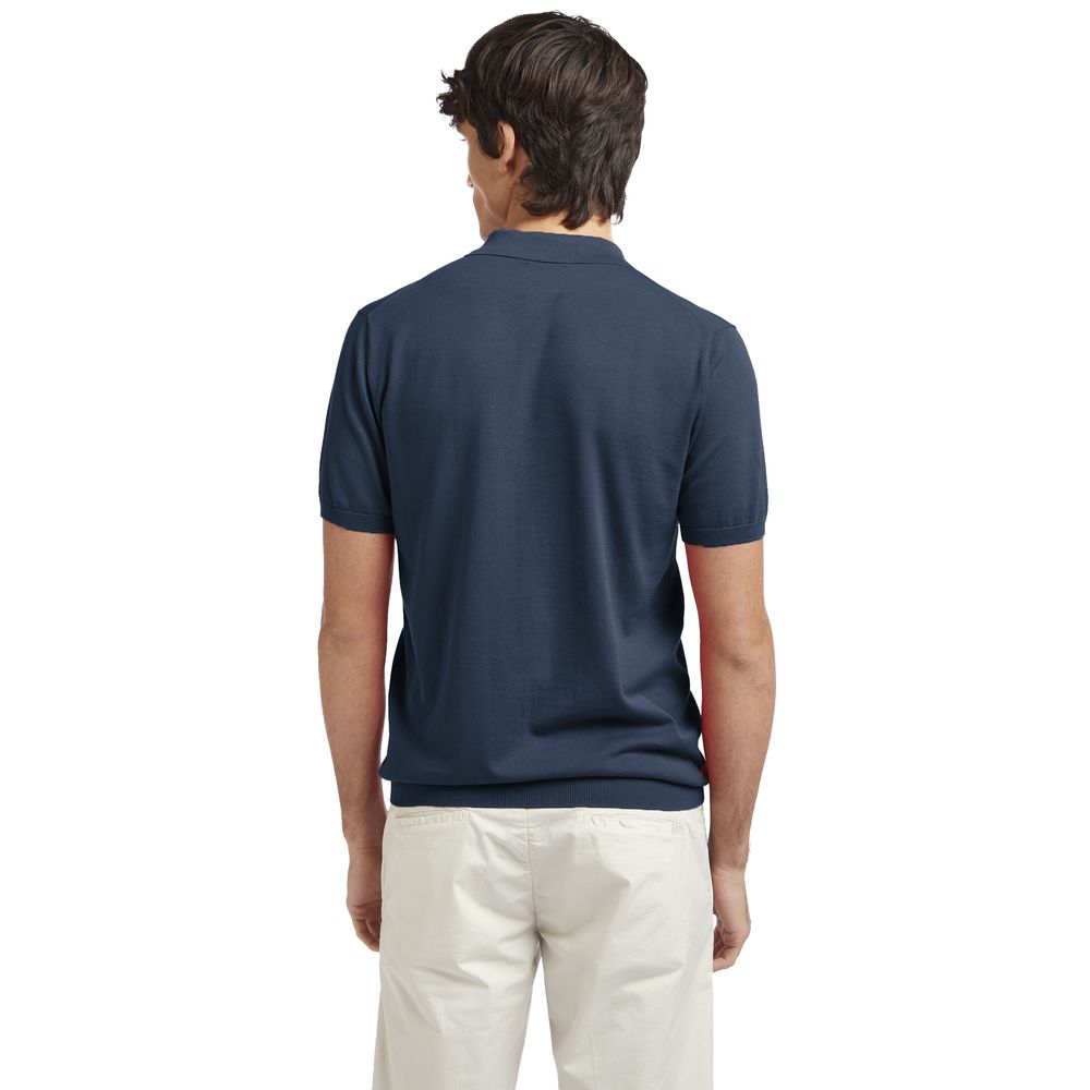 AT.P.CO Blue Cotton Polo Shirt