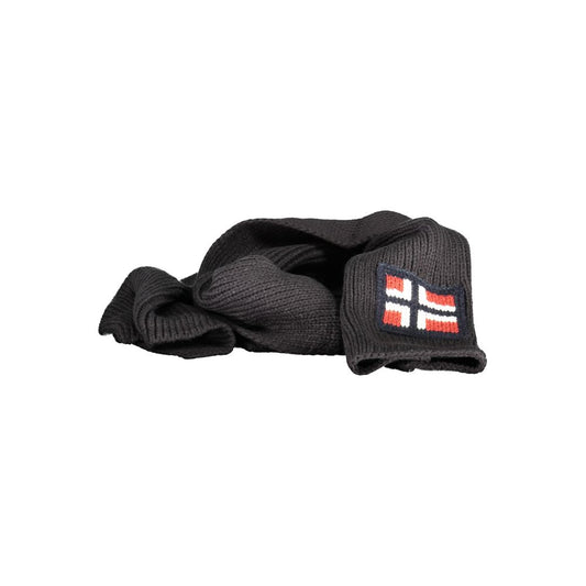 Norway 1963 Black Acrylic Scarf