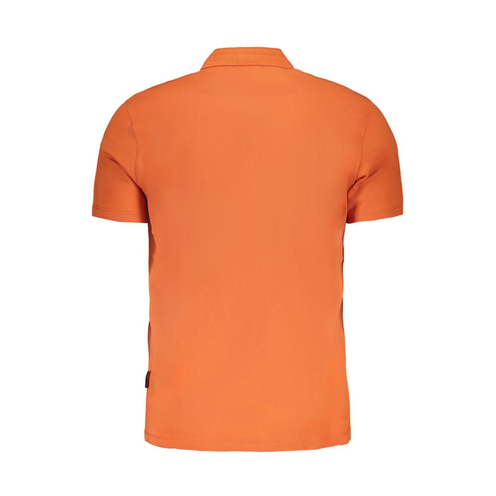 Napapijri Orange Cotton Polo Shirt