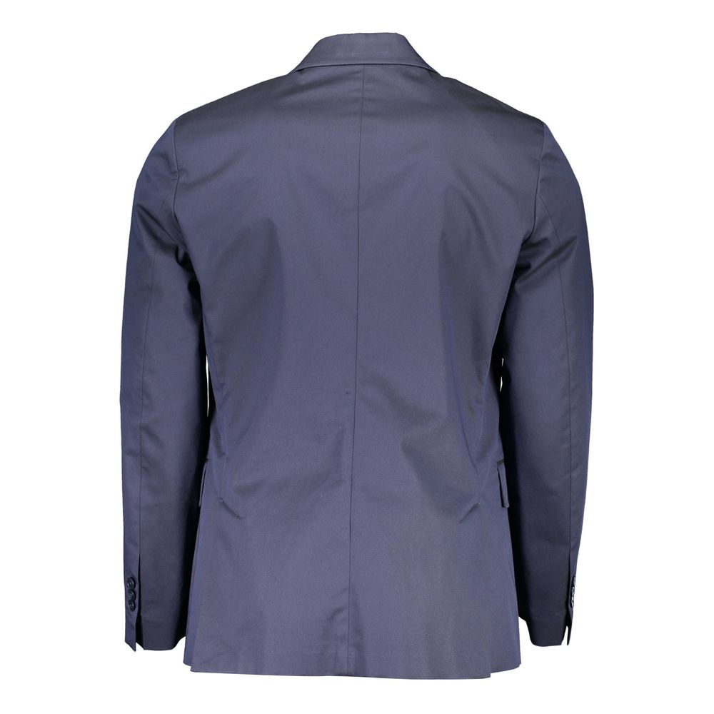 Gant Blue Cotton Men Jacket