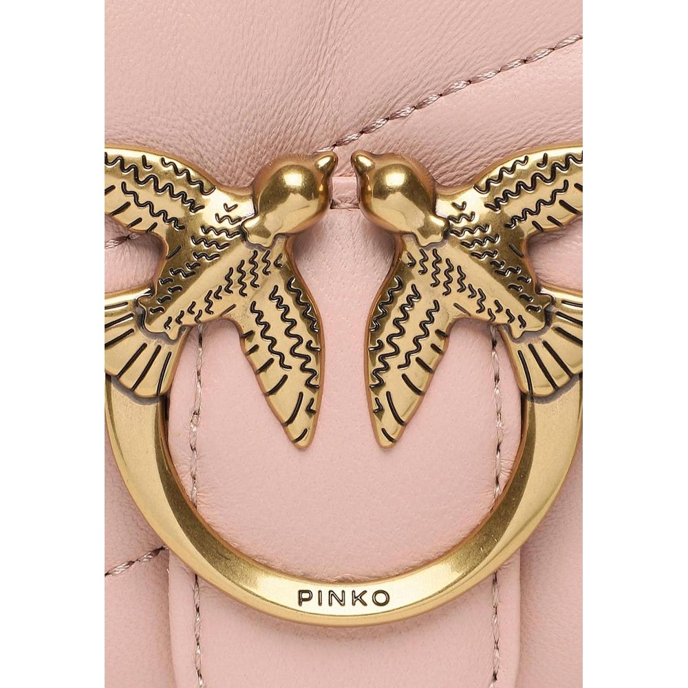 PINKO Pink Leather Handbag