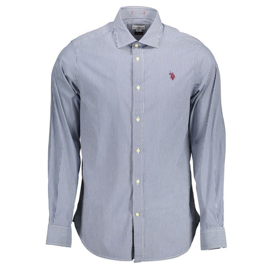 U.S. POLO ASSN. Blue Cotton Men Shirt