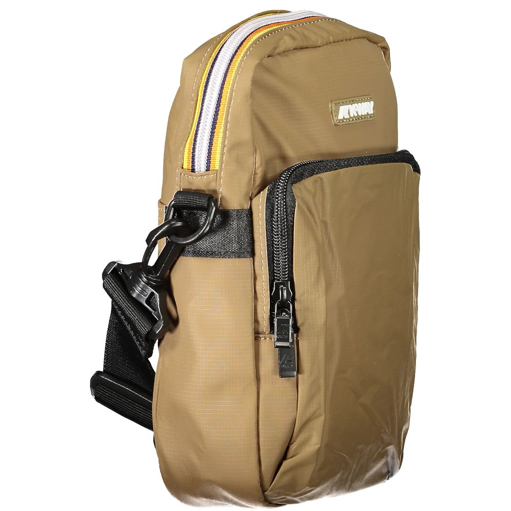 K-WAY Brown Polyamide Men Shoulder Bag