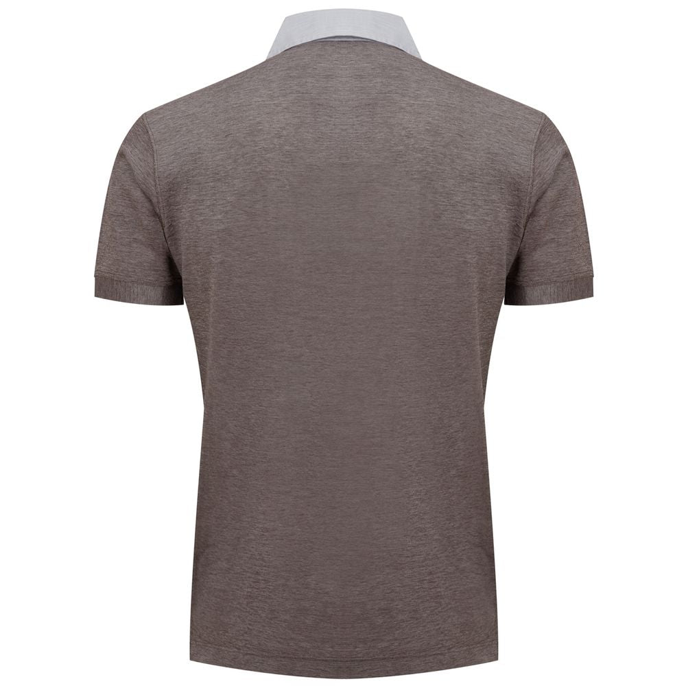 Corneliani Bicolor Elastane Polo Shirt