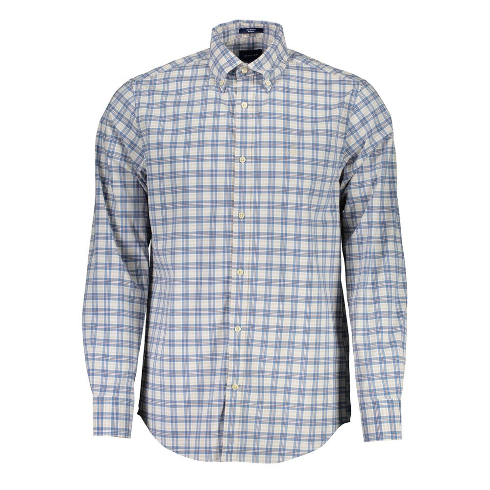 Gant Blue Cotton Men Shirt