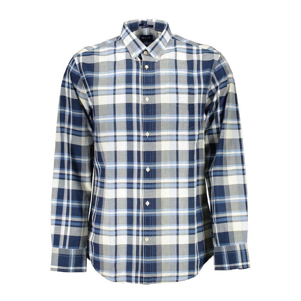 Gant Blue Cotton Men Shirt