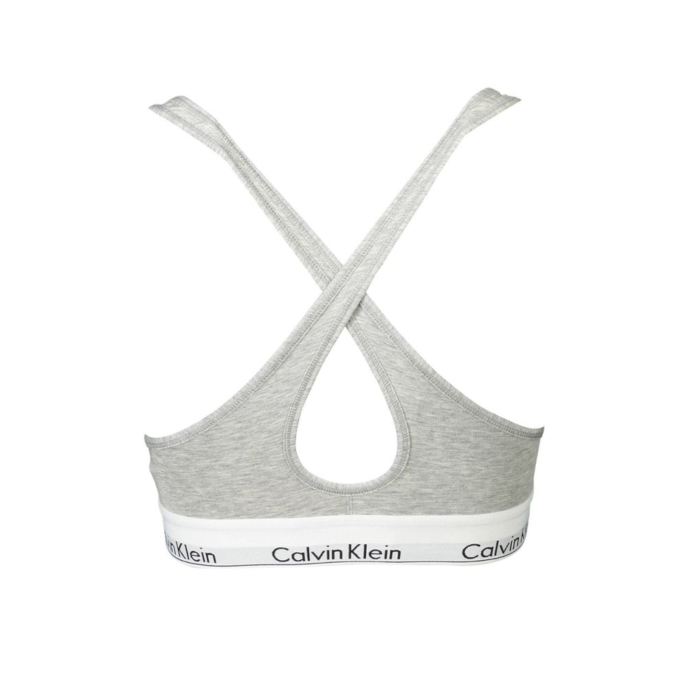 Calvin Klein Gray Cotton Women Bralette