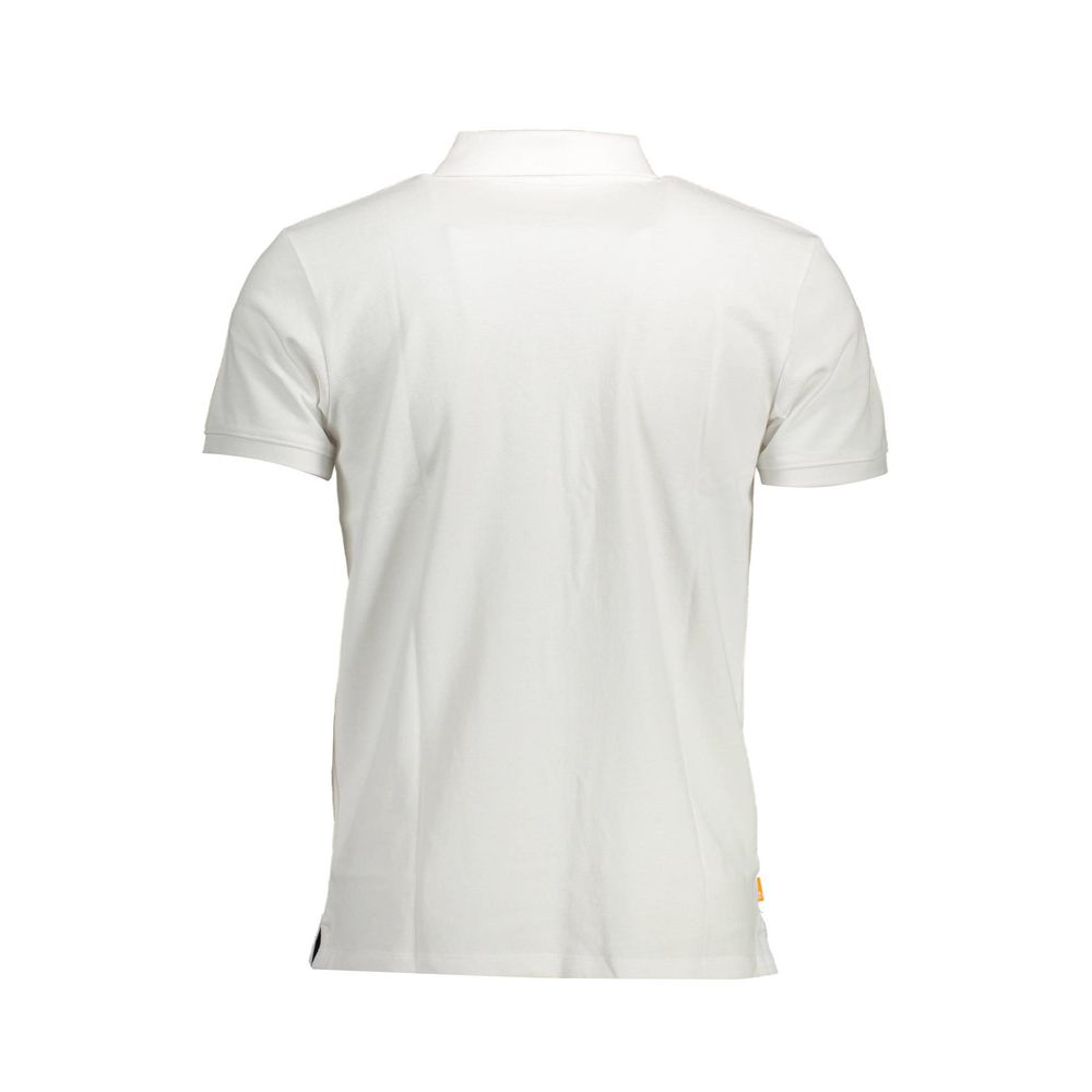 Timberland White Cotton Men Polo