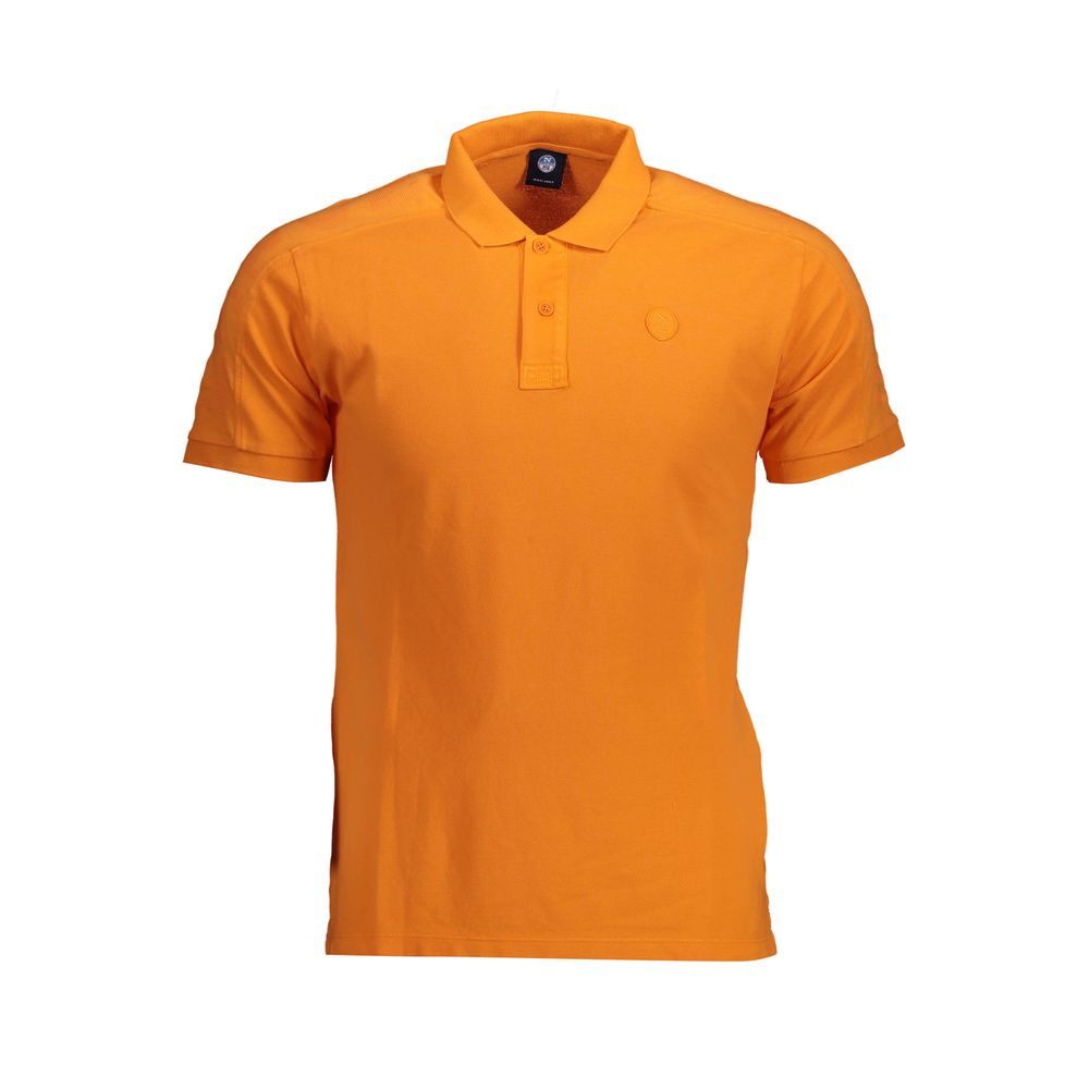 North Sails Orange Cotton Men Polo Shirt