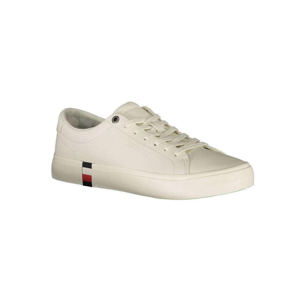 Tommy Hilfiger White Leather Men Sneaker