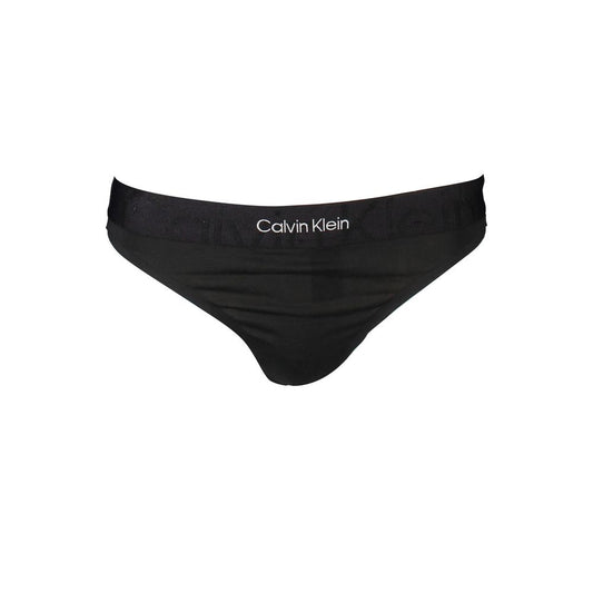 Calvin Klein Black Cotton Women Thong