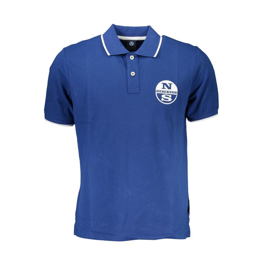 North Sails Blue Cotton Polo Shirt